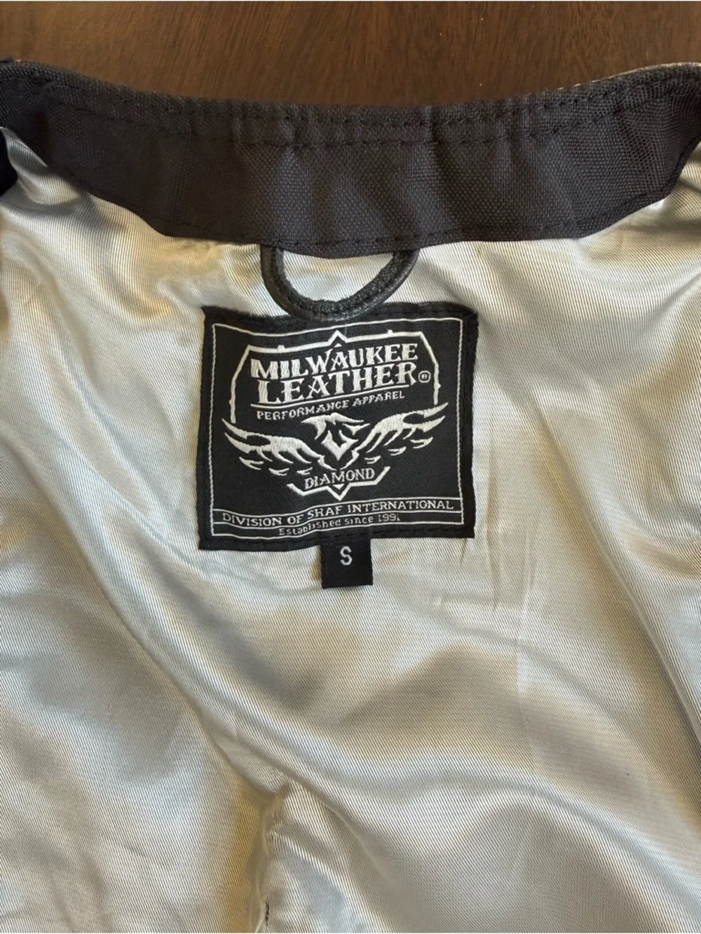 Milwaukee Leather Black Lace-Up Zipper Front Leather Vest/Top - Picture 6 of 9